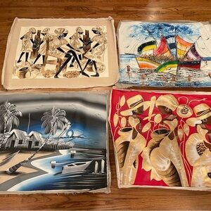 Beautiful Caribbean Art Prints Set